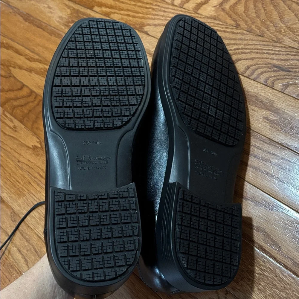 NWT SR Max black leather dress work shoe size 14 square toe